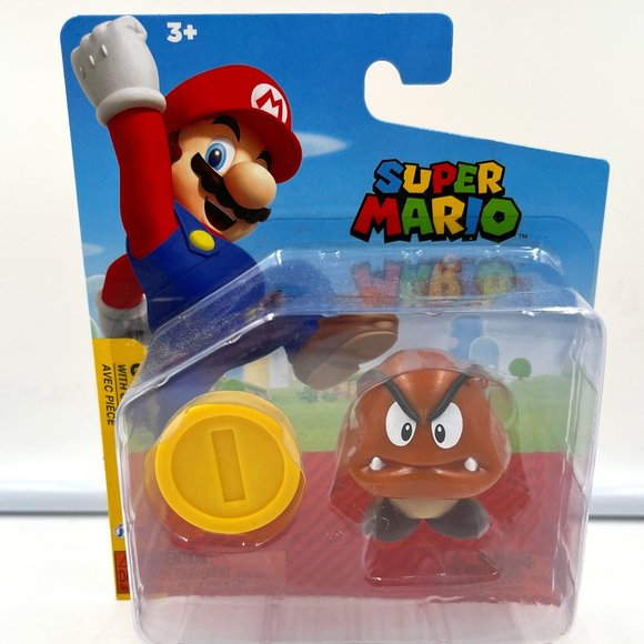 Jakks Pacific Goomba with Coin 2021 2.5" Vinyl Figure - Picture 1 of 2